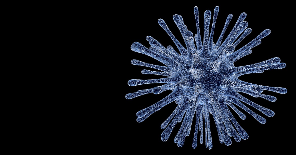 Imagem célula de virus